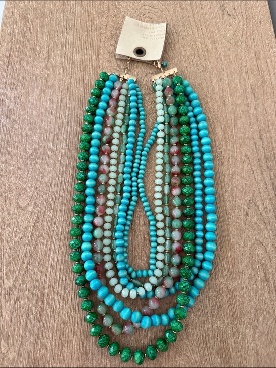Anthropologie Jewelry - Anthropologie Multi-Strand Semi- Precious Beaded Necklace - Women Jewelry